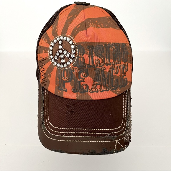 Brown Crown Vintage Distressed Trucker Hat - Picture 1 of 13
